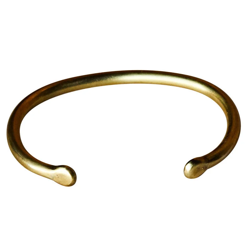 Custom Gold Bangle-Basic Bracelet - Lrg, Brass