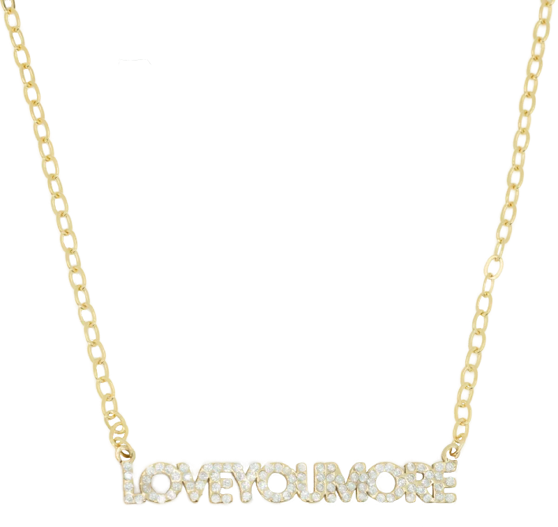 Colorful Beaded Necklace-Love You More Gold Horizontal Necklace Bling