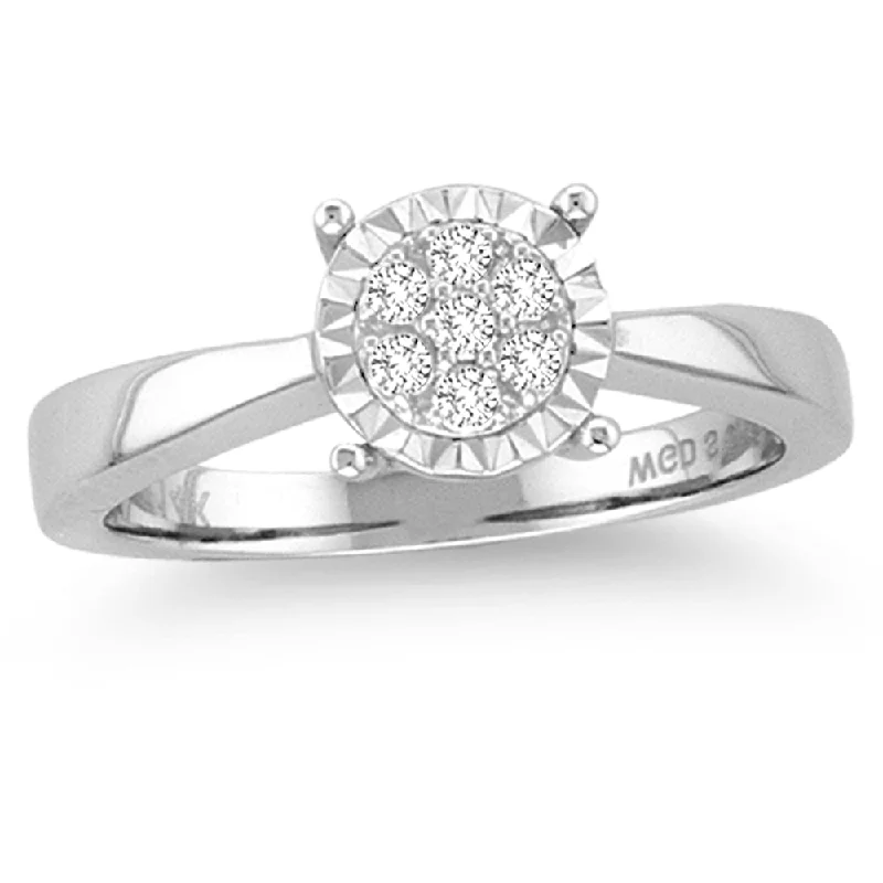 Dainty Gold Ring-14K 0.15CT Diamond  RING