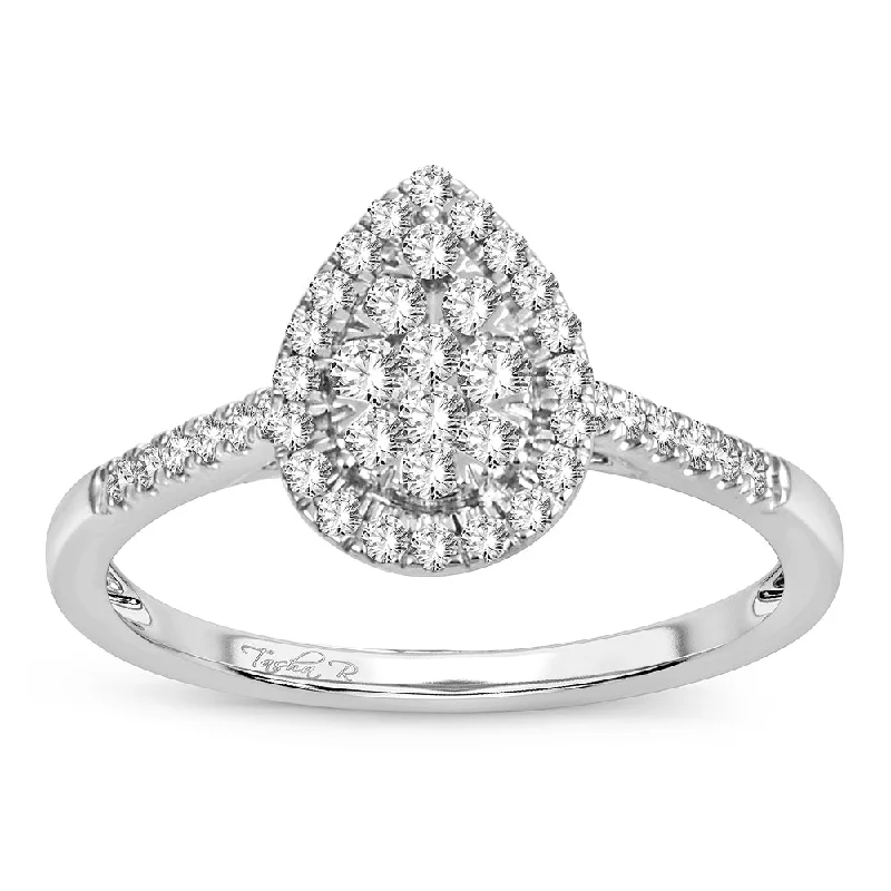 Designer Diamond Wedding Ring-14K 0.33CT Diamond ring