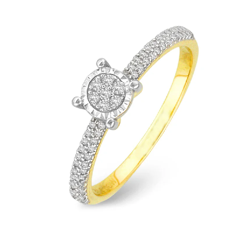 Elegant Custom Ring-14K 0.15CT Diamond RING