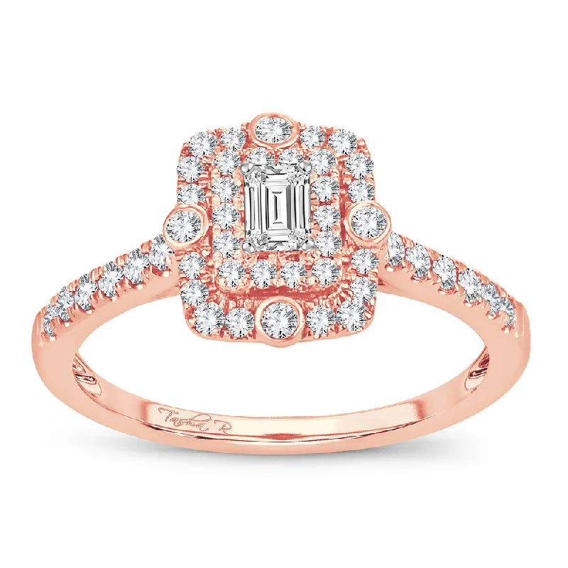 Designer Promise Ring-14K 0.51CT Diamond ring