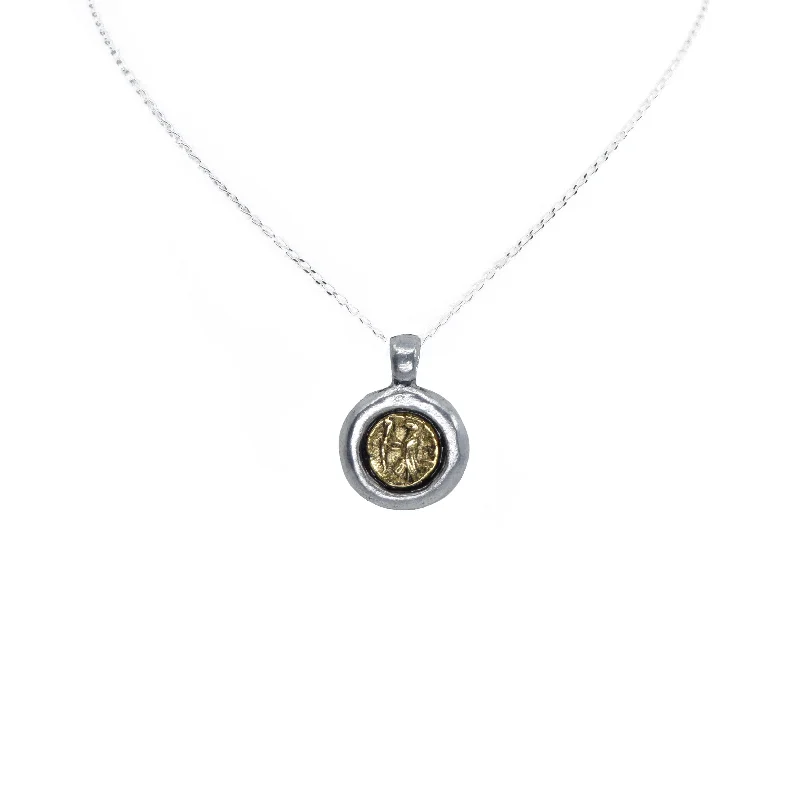 Delicate Gold Necklace-Juno Mini Coin Necklace