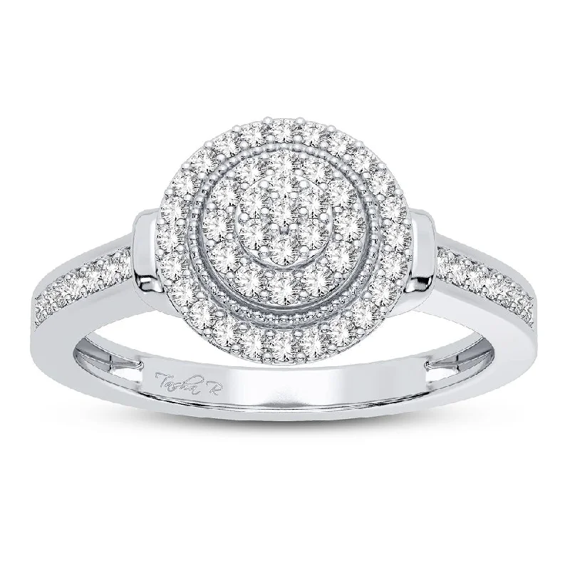 Designer Promise Ring-10K 0.10CT DIAMOND RING