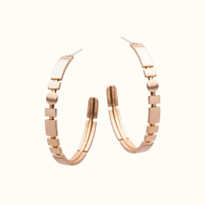 Minimalist Gold Earrings-Leviga hoop earrings