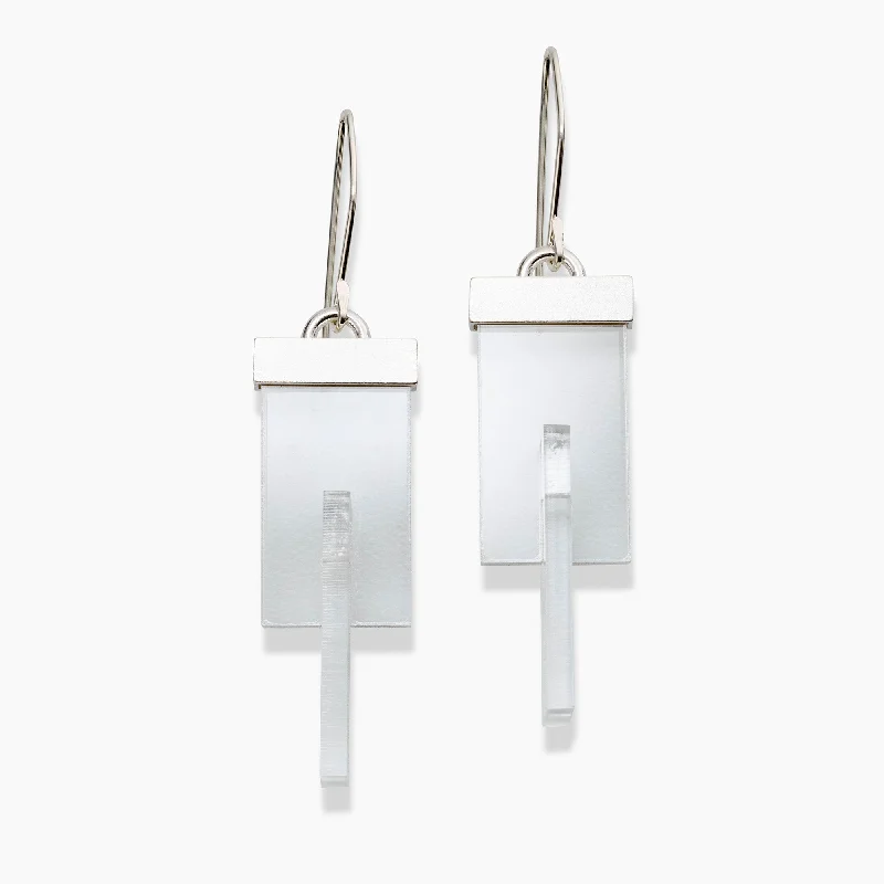 Silver Dangle Earrings-Clahr earrings