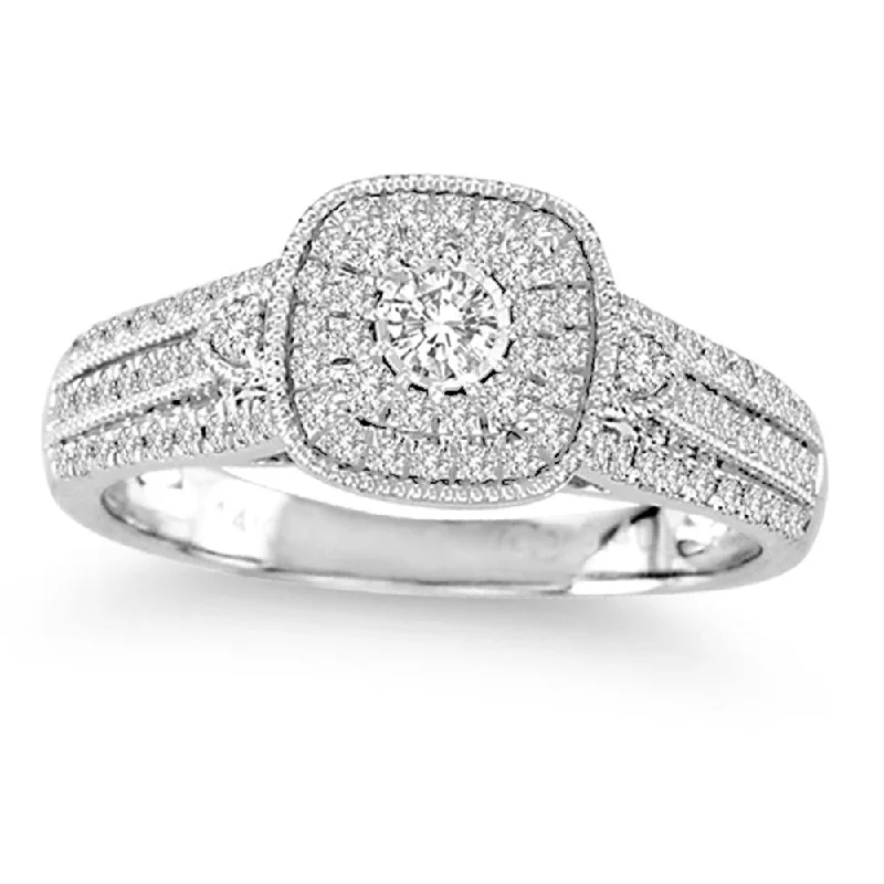 Custom Diamond Wedding Ring-14K 0.40CT Diamond RING