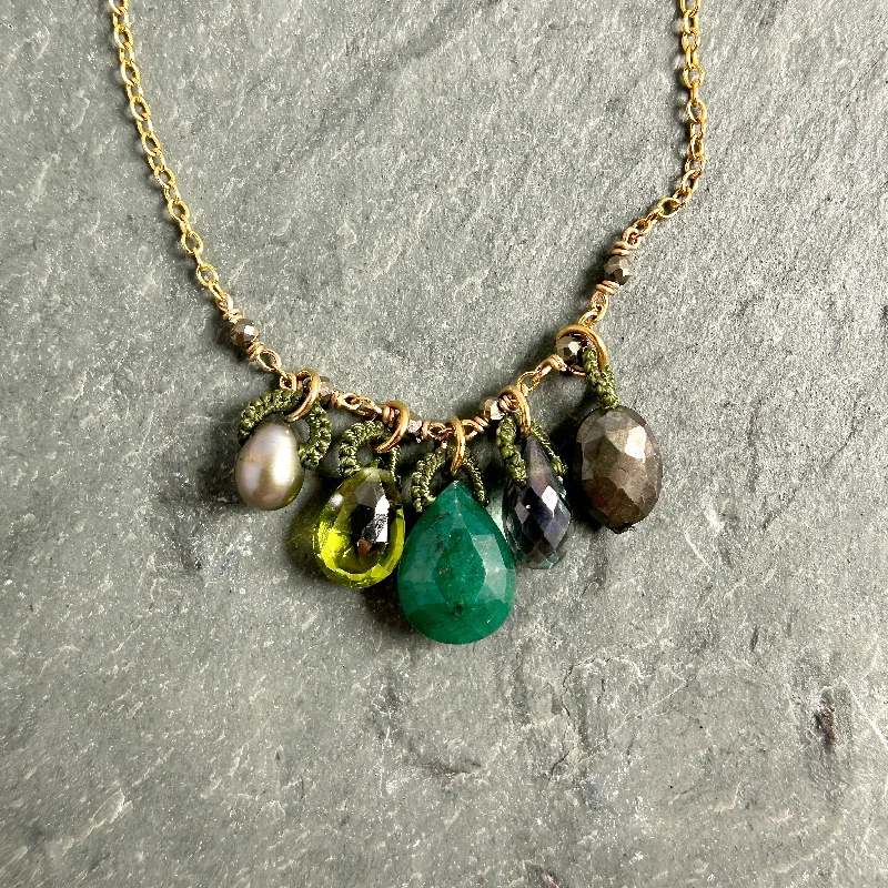 Double Chain Necklace-Mixed Forest Necklace