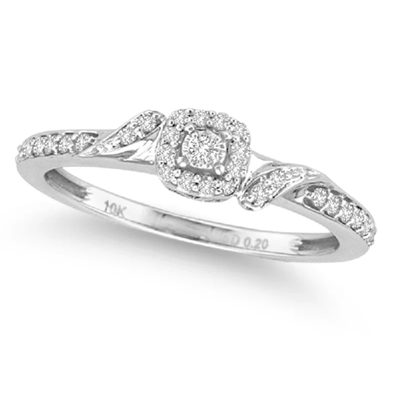 Designer Wedding Ring for Women-10K 0.20CT Diamond RING