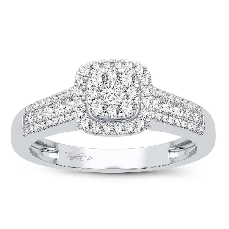 Diamond Wedding Band for Bride-10K 0.45CT Diamond Ring