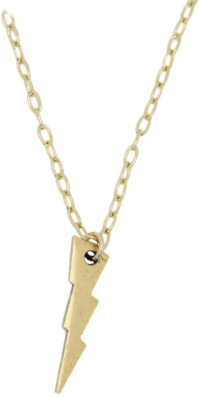 Diamond and Gold Necklace-The Lightening Bolt Gold Necklace