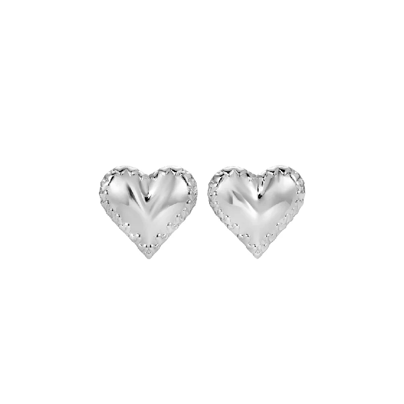 Luxury Earrings for Wedding-LOVE II SILVER