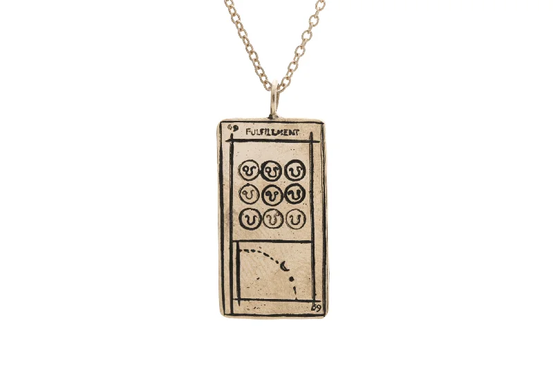 Fashionable Necklace for Women-Fulfillment Tarot Card Necklace