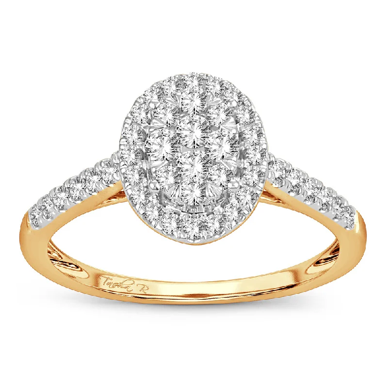 Simple Diamond Wedding Ring-14K 0.50CT Diamond ring