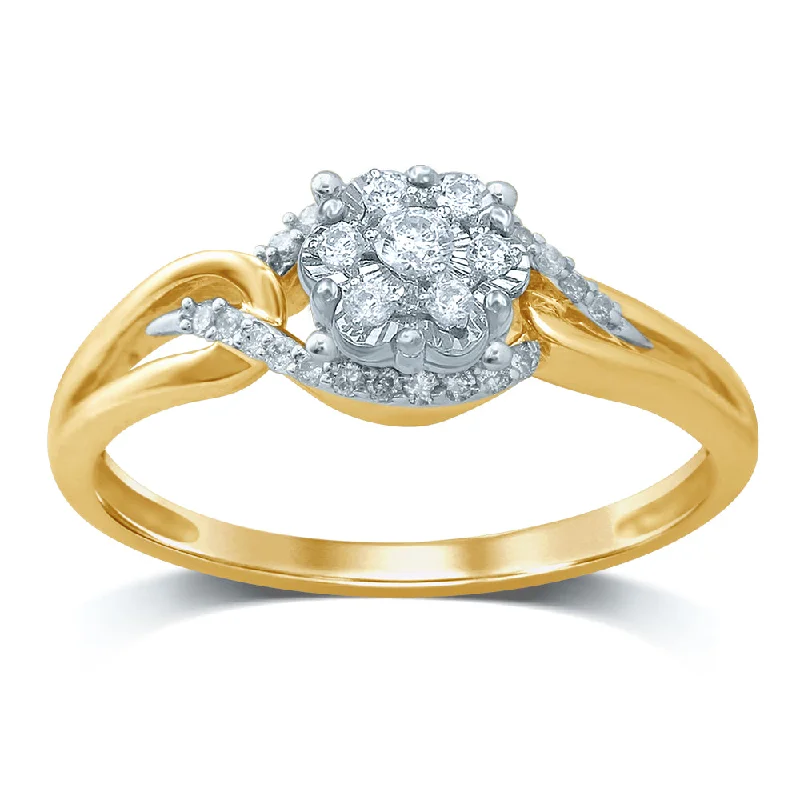 Wedding Rings for Couples-14K Diamond RING