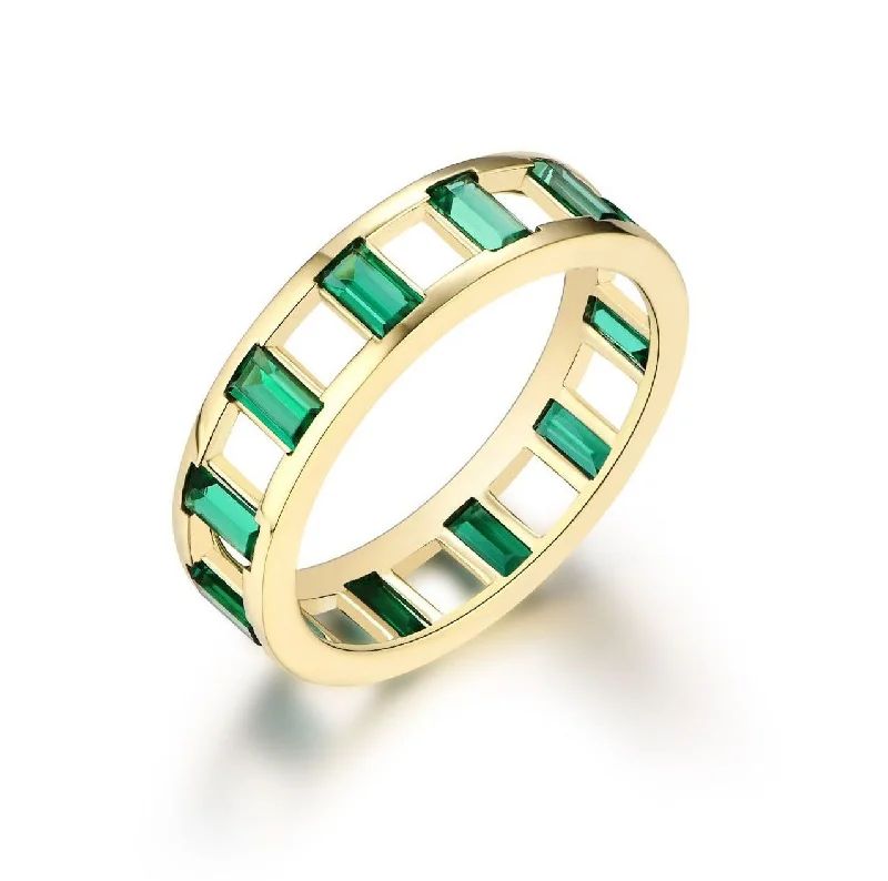 Designer Gold Ring-Zebra Crossing Eternity Ring