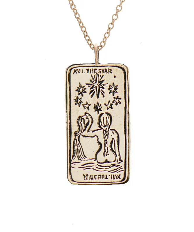 Colorful Crystal Necklace-The Star II. Tarot Card Necklace