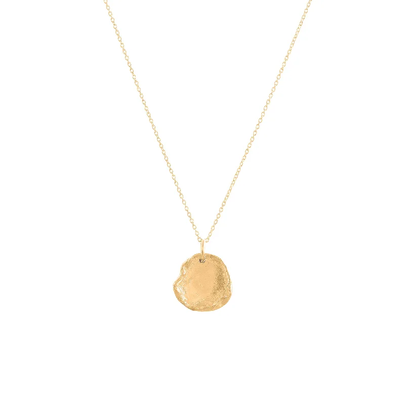 Modern Wedding Necklace-Arva Gold Plated Necklace