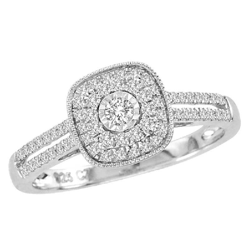 Unique Diamond Ring-14K  0.30CT Diamond RING