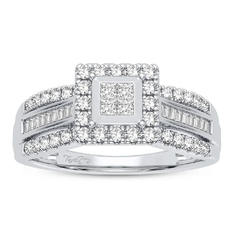 Custom Engagement Ring Set for Women-14K 0.50CT DIAMOND RING