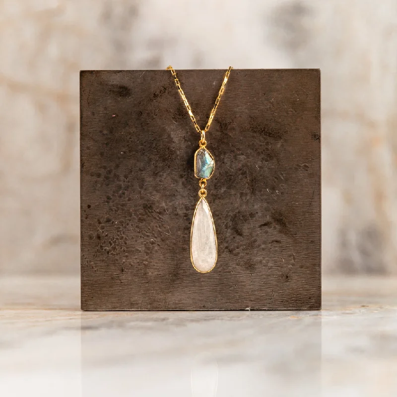 Modern Diamond Necklace-Gianna Gold Adjustable Necklace