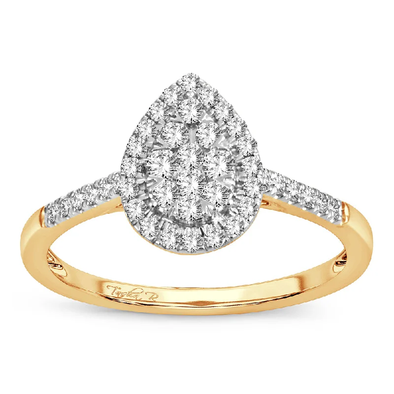 Unique Wedding Band for Women-14K 0.33CT Diamond ring