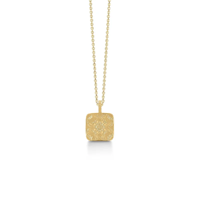 Diamond Necklace for Women-The Tinder Box Gold Plated Necklace