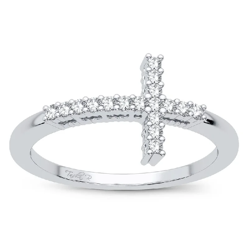 Gorgeous Wedding Band-14K 0.11CT DIAMOND RING