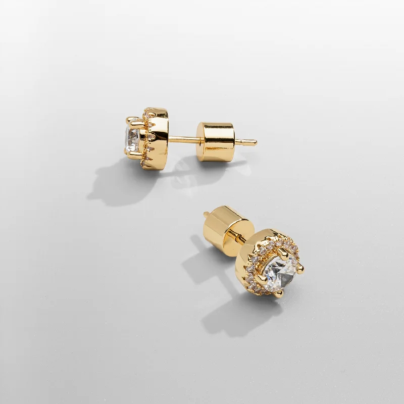 Modern Silver Earrings-Stud Earrings (Gold)