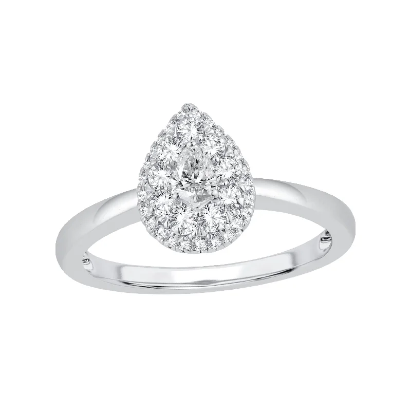 Wedding Ring for Special Occasions-14K 0.52ct Engagement Ring