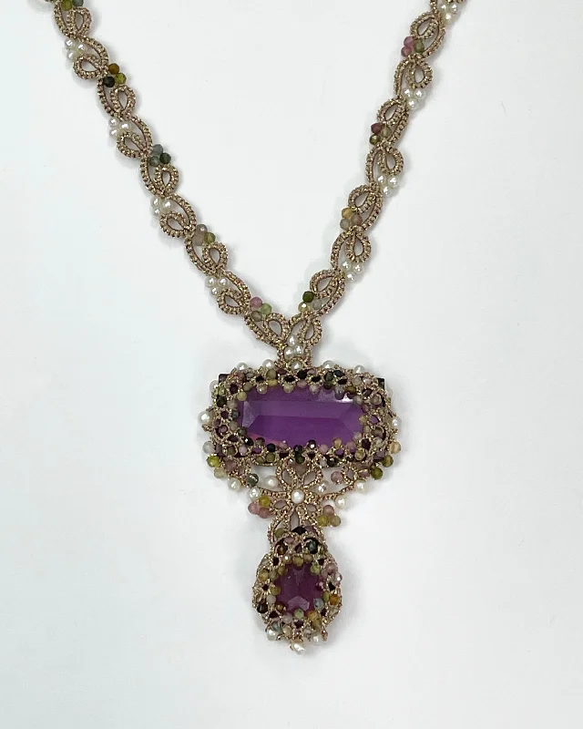 Unique Bridal Necklace-Lorina Balteanu Foggia Pendant Necklace