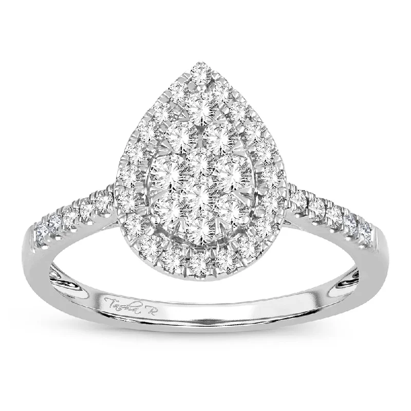 Elegant Wedding Ring-14K 0.50CT Diamond ring