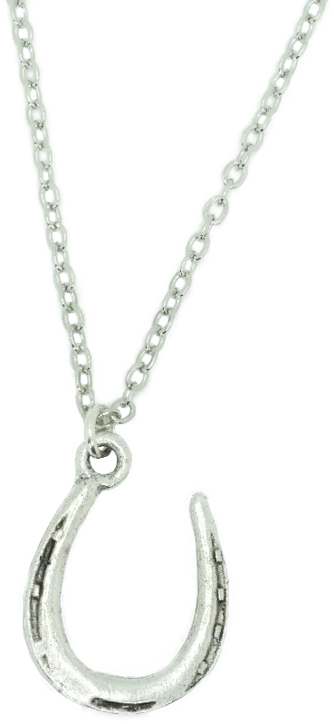 Luxury Gemstone Necklace-The Horseshoe Silver necklace