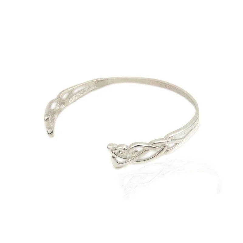 Elegant Silver Wedding Bracelet-Celtic Bracelet in Silver