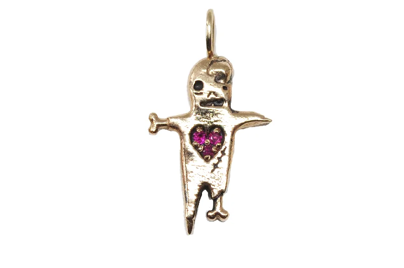 Personalized Gold Necklace-Ghoul with a Heart of Gold