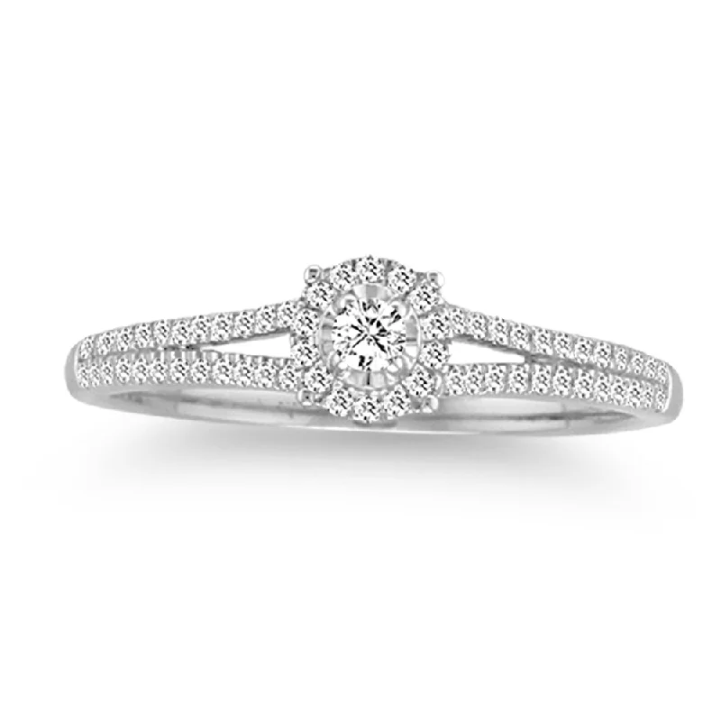 Classic Ring for Women-14K 0.16CT Diamond RING