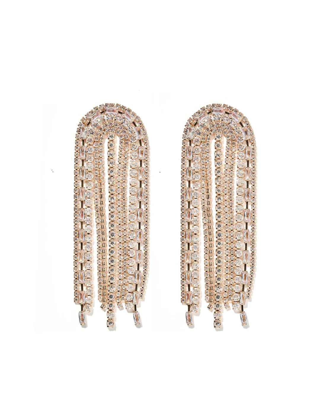 Elegant Earrings for Special Occasions-Linny Co | Hollis Chandelier Drop Earrings in Gold