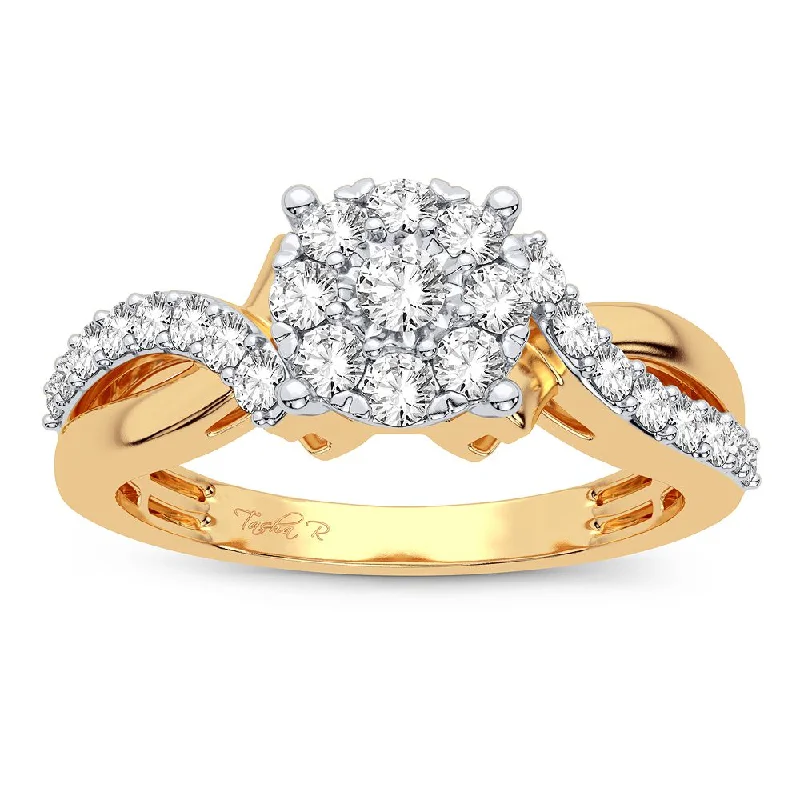 Promise Ring with Diamond-14K 0.50CT Diamond Ring