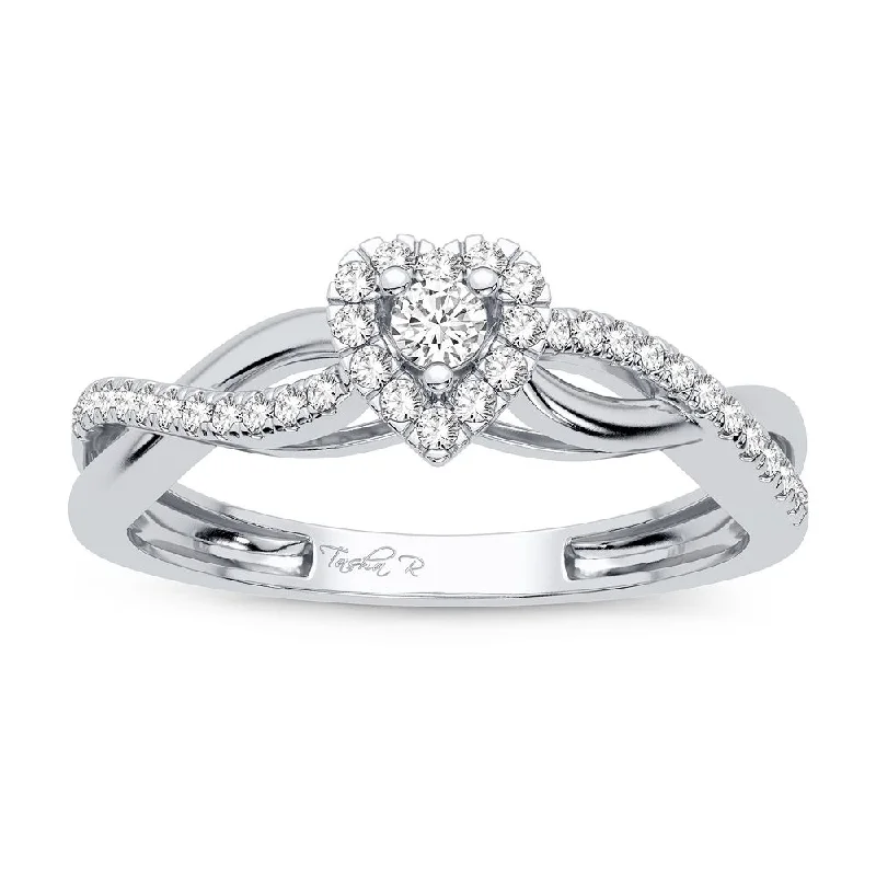 Luxury Diamond Ring-10K 0.20CT Diamond Ring