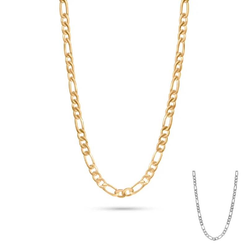 Luxury Silver Necklace-5mm Figaro Chain Necklace