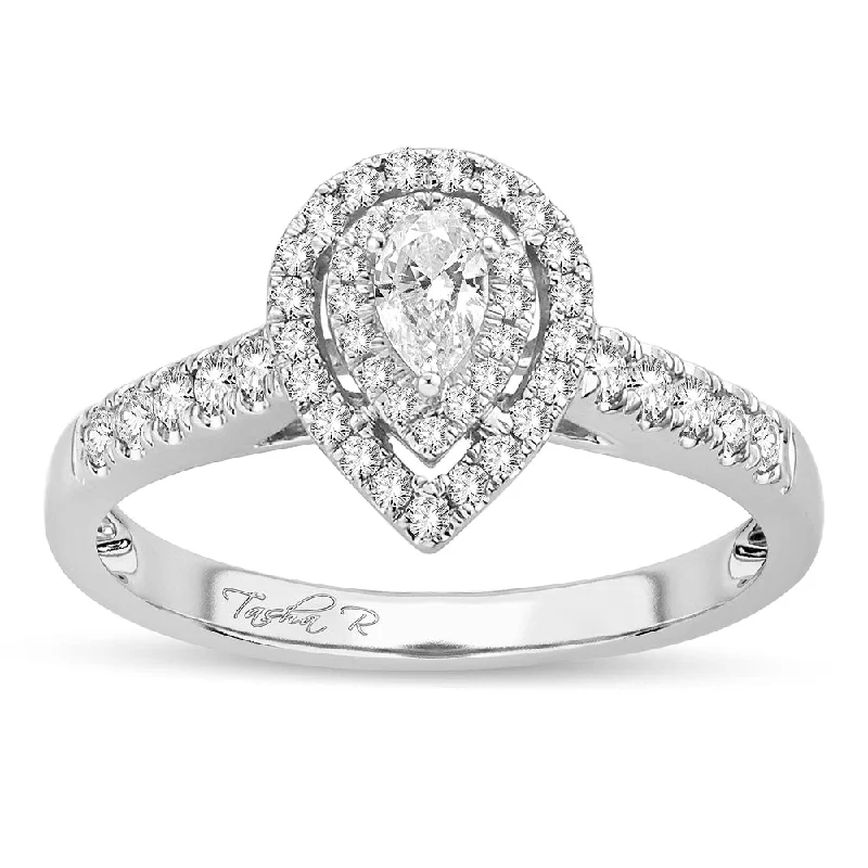 Diamond Engagement Ring-14K 0.51CT Diamond Ring