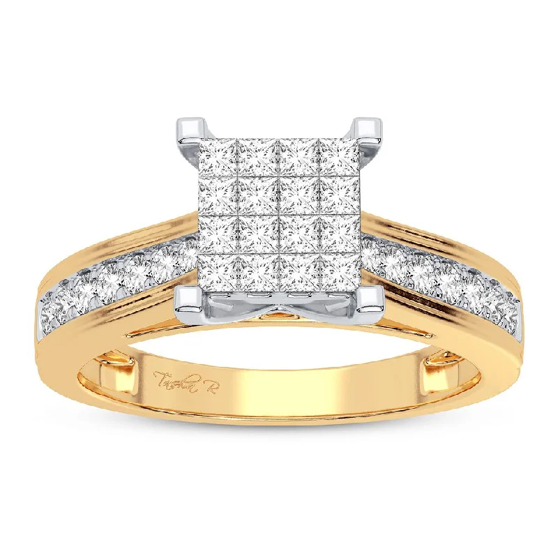 Wedding Ring for Bride-10K 0.42CT Diamond Ring