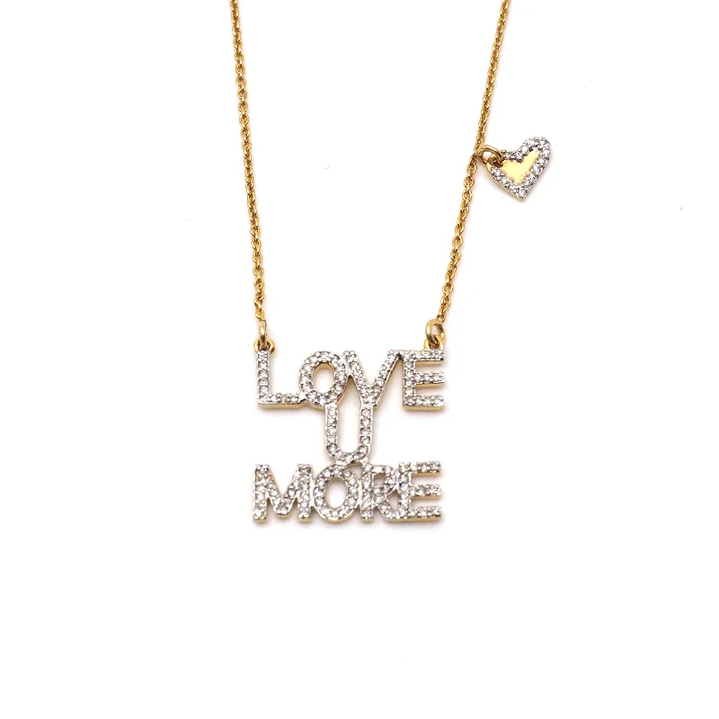 Casual Necklace for Women-Love You More Sunrise Necklace in Diamonds & 14K Gold