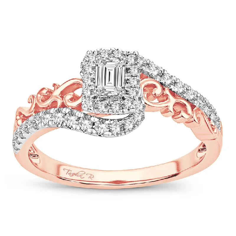 Unique Wedding Ring Set-14K 0.50CT Diamond ring