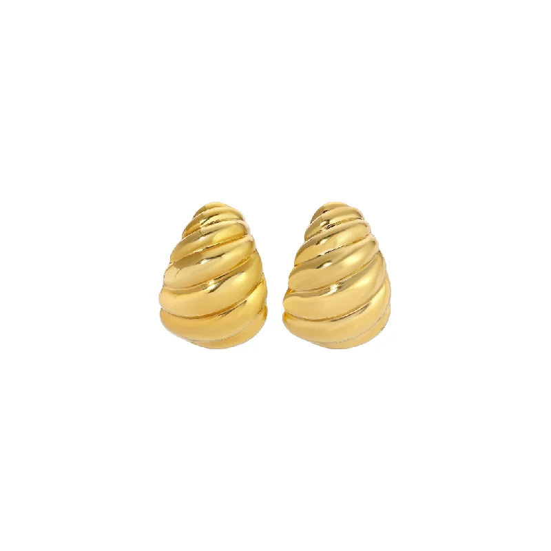 Colorful Earrings for Teens-SHELL GOLD