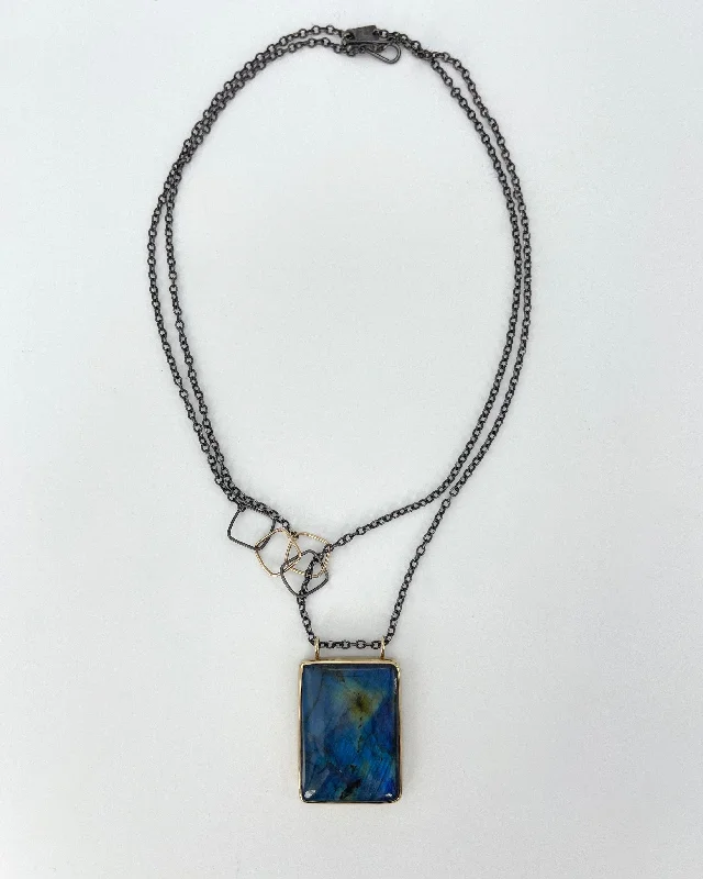 Bridal Necklace with Gemstones-Jamie Joseph Labradorite Necklace