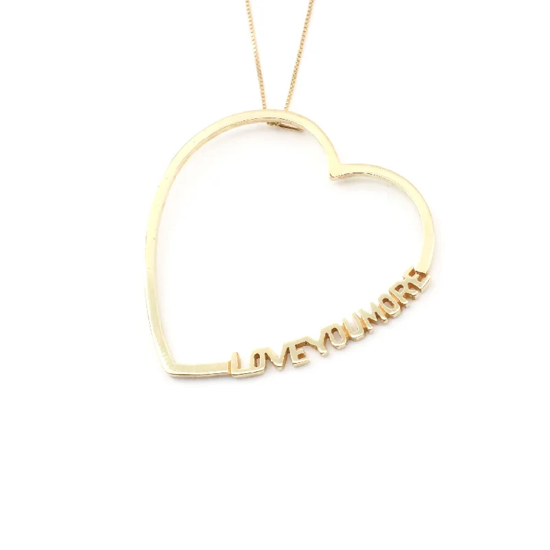 Diamond Heart Necklace-Lucy Love Necklace in 10K & 14K Gold