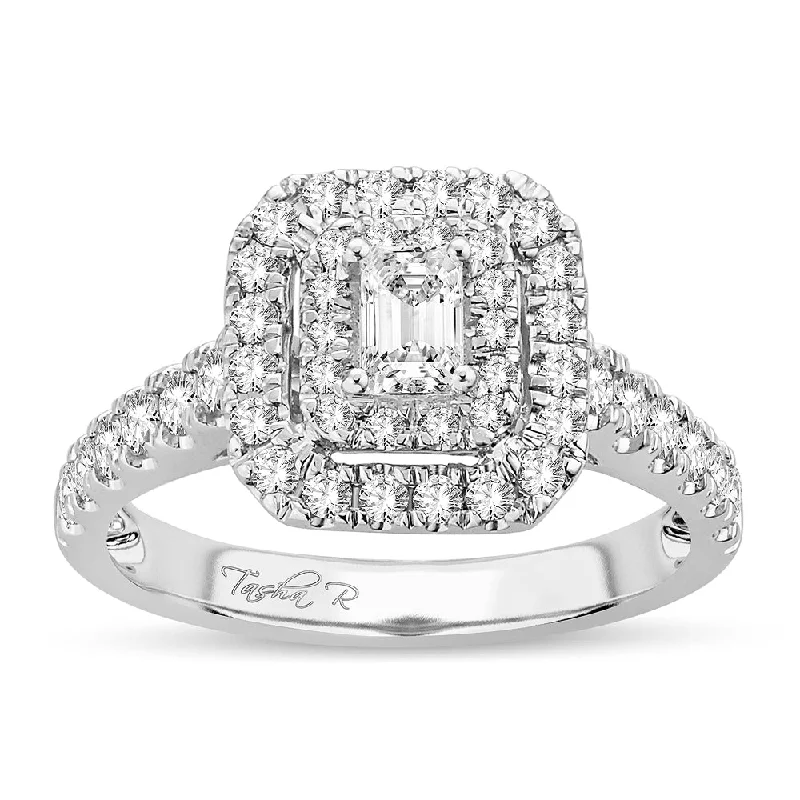 Unique Wedding Ring Set for Bride-14k 1.00ct Engagement Ring