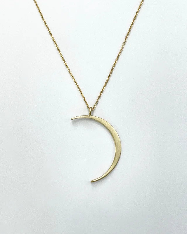 Personalized Chain Necklace-Carla Caruso Crescent Moon Necklace