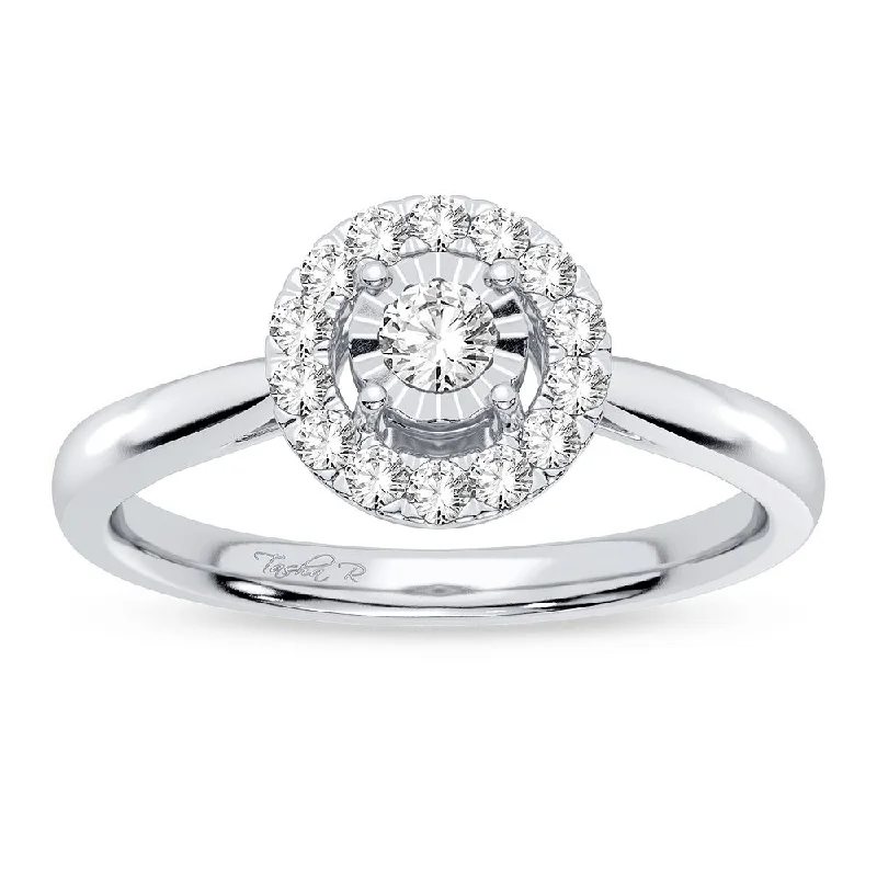 Simple Wedding Ring-14K 0.25CT Diamond Ring